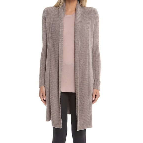 Barefoot Dreams Other - Barefoot Dreams CozyChic Lite Montecito Cardigan Driftwood Taupe Size Small